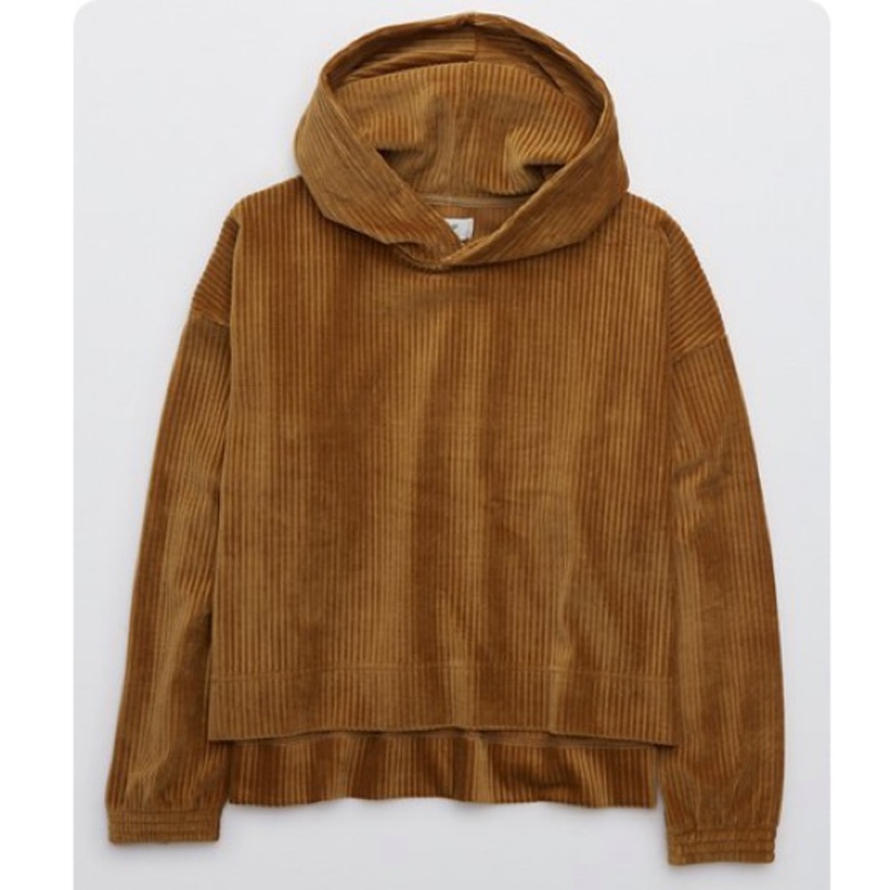 Aerie groove on velour hoodie